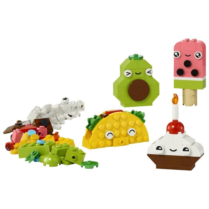 LEGO Classic Alimenti Creativi Piccolo Set di Giochi di Fantasia per Bambini e Bambine da 4 Anni in su con Cibo Giocattolo in Plastica da Costruire e Ricostruire in Altre Forme Idea Regalo 11039