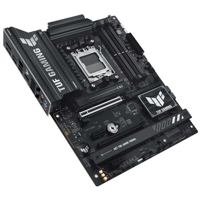 ASUS TUF Gaming B850-Plus WiFi Scheda Madre AMD ATX 1421 Fasi Alimentazione Slot DDR5 PCIe 5.0 Ready 3 slot M.2 WiFi 7 Ethernet Realtek 25 GB USB-C da 20 Gbps BIOS Flashback e Aura Sync