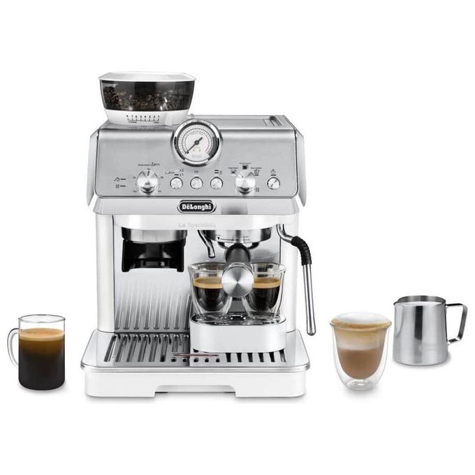 DeLonghi EC9155.W La Specialista Arte Macchina da Caffe' Espresso Macinacaffe' Integrato Lancia Vapore My Latte Art 1400W Bianco