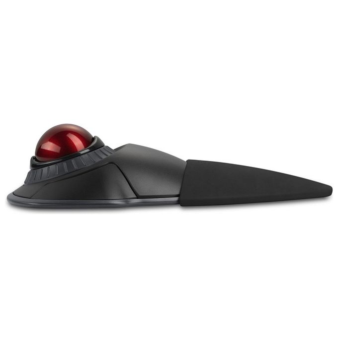 Kensington K70992WW Trackball Orbit Wireless con Rotella di Scorrimento DPI Regolabili 400 800 1200 1600 Connessione Bluetooth e RF 2.4 GHz Design Ambidestro Poggiapolsi Rimovibile colore Nero