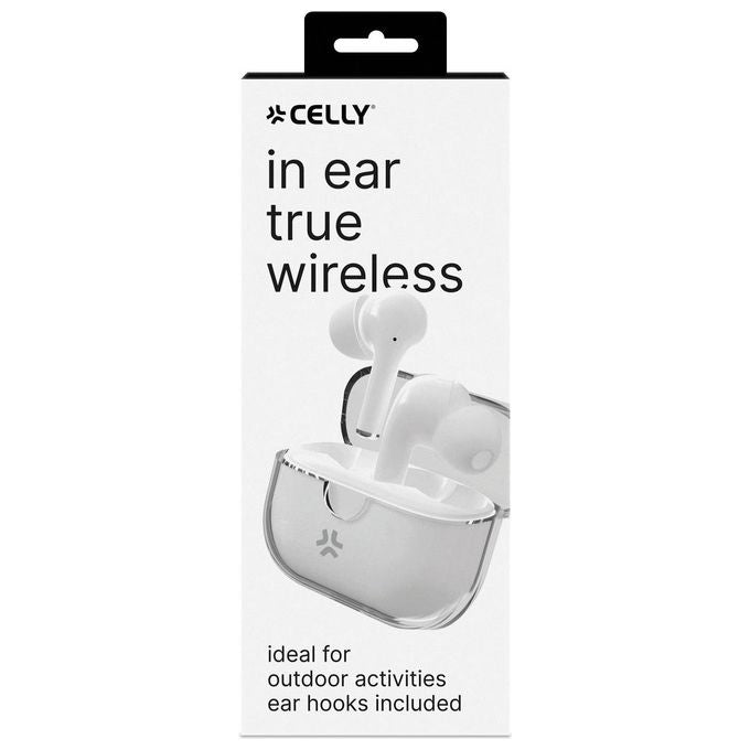 Celly Auricolari True Wireless In-Ear Trasparente-Bianco