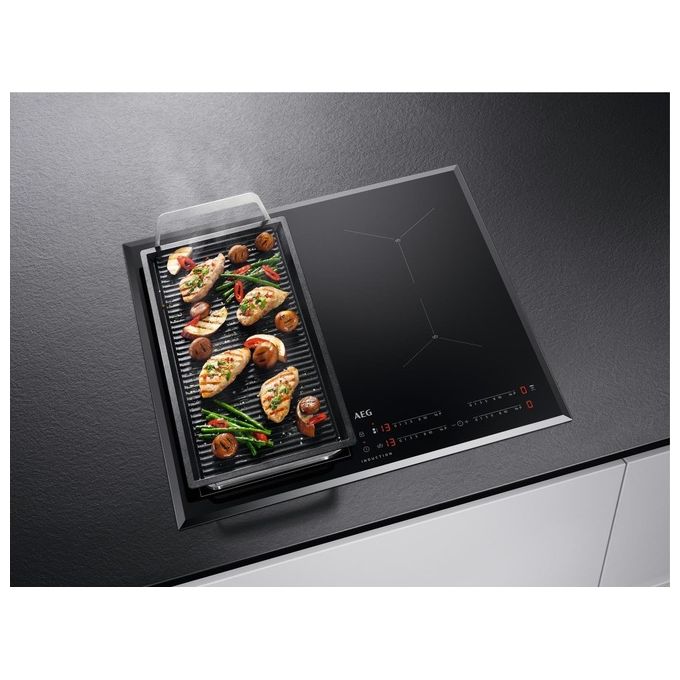 AEG IKE64443FB Piano cottura a Induzione Bridge 60 cm MaxiSense 4 Zone Nero