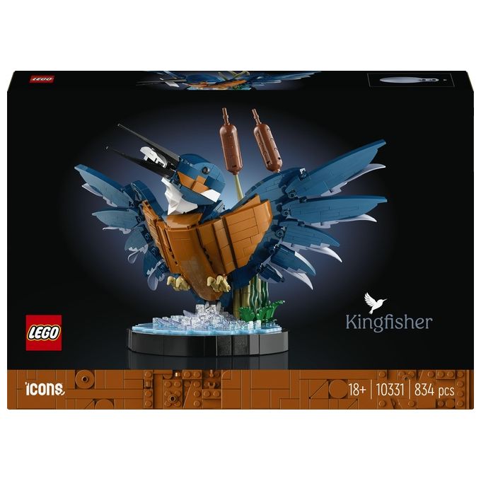 LEGO Icons 10331 Martin Pescatore, Kit di Modellismo per Adulti, Idea Regalo per Arredamento Casa o Ufficio, Hobby Creativo
