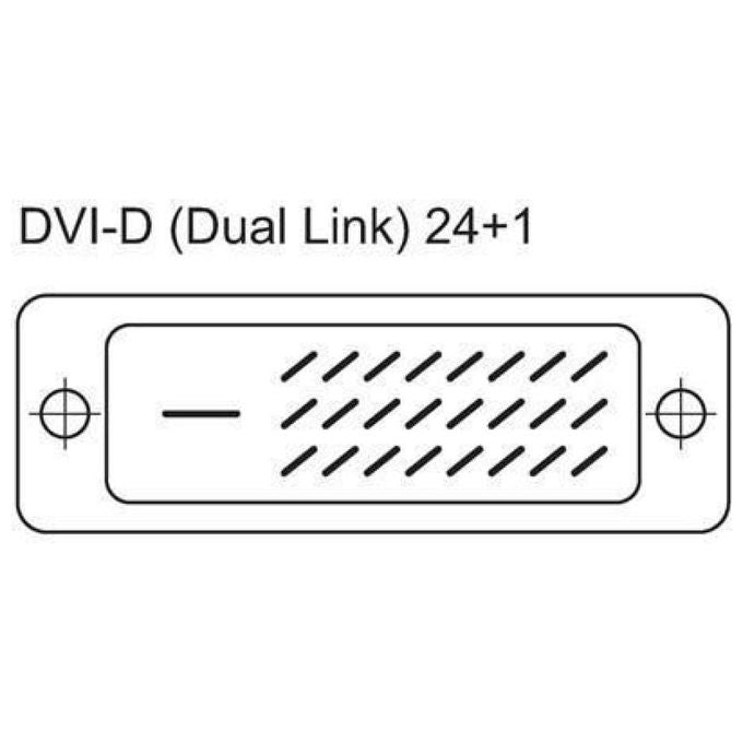 Techly Cavo DVI Digitale Dual Link con Ferrite 15mt