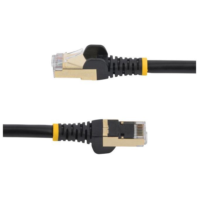 Startech.com Cavo Patch Cat6a da 1,5mt Schermato Stp Filo di Rame Connettore Antistrappo Nero