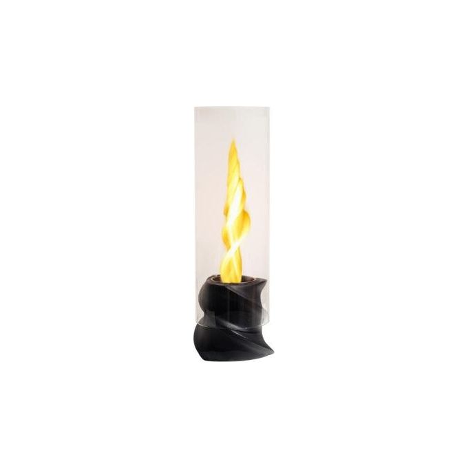 Divina Fire Camino a bioetanolo biocamino da tavolo NIZZA Nero D14,5 x H46,5 interno esterno