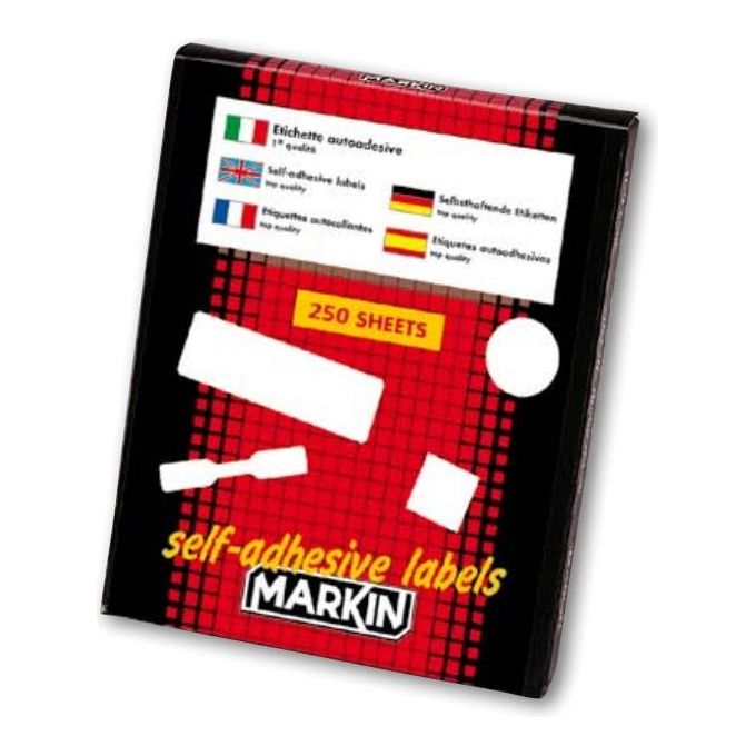 Markin Etichette A4 Fluo Giallo 47 5x25mm