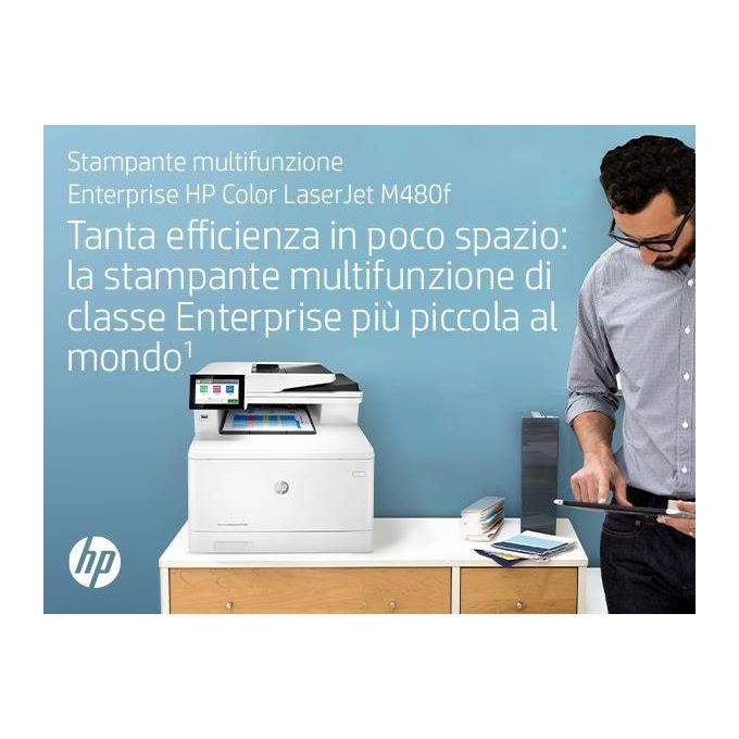 HP Color LaserJet Enterprise MFP M480f Stampante Multifunzione Laser A4 600x600 Dpi 27 Ppm