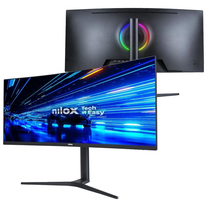 Nilox NXM344KD11 Monitor per Pc 34'' Ultrawide 4K Curvo