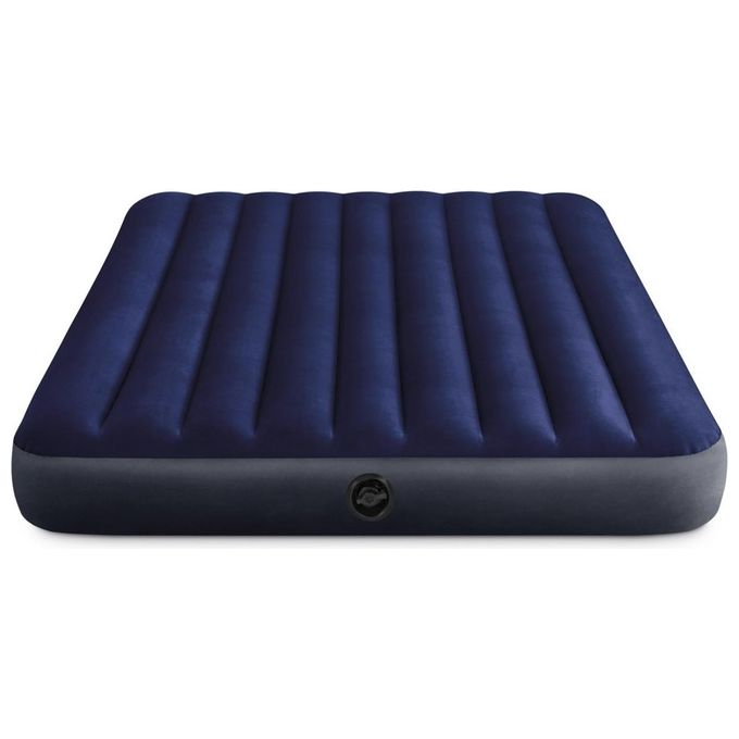 Intex Materasso Piazza e Mezza Classic Downy in Fiber Tech 137X191X25 cm per un Comfort Ottimale al Campeggio