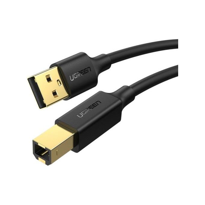 Ugreen Cavo Stampante Usb 2.0 a Maschio A B Maschio 5mt Nero