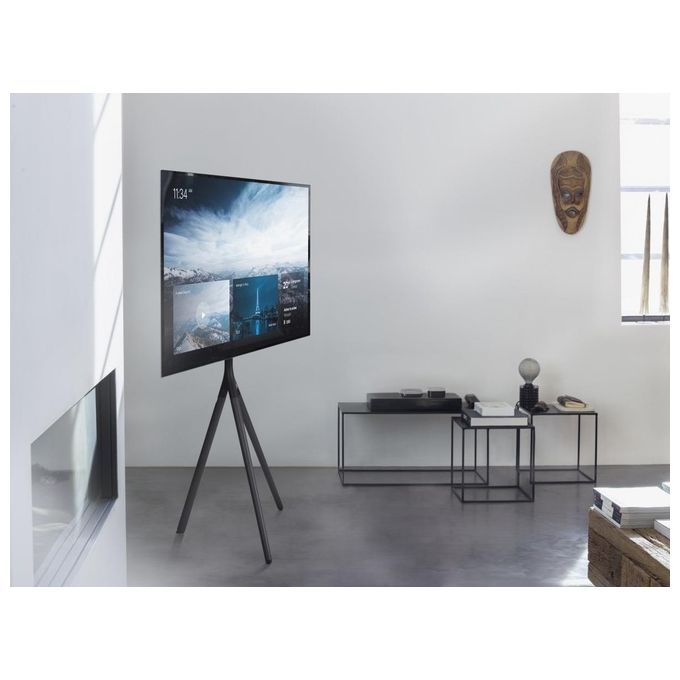 One For All WM7461 Supporto TV a Treppiede in Metallo per TV da 32'' a 65'' con Rotazione 360° e Gestione Cavi colore Titanio Grigio