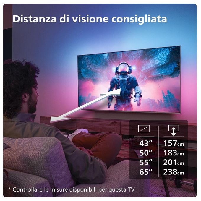 Philips 65PUS8009 65'' 4K Ultra HD Smart TV Wi-Fi Nero
