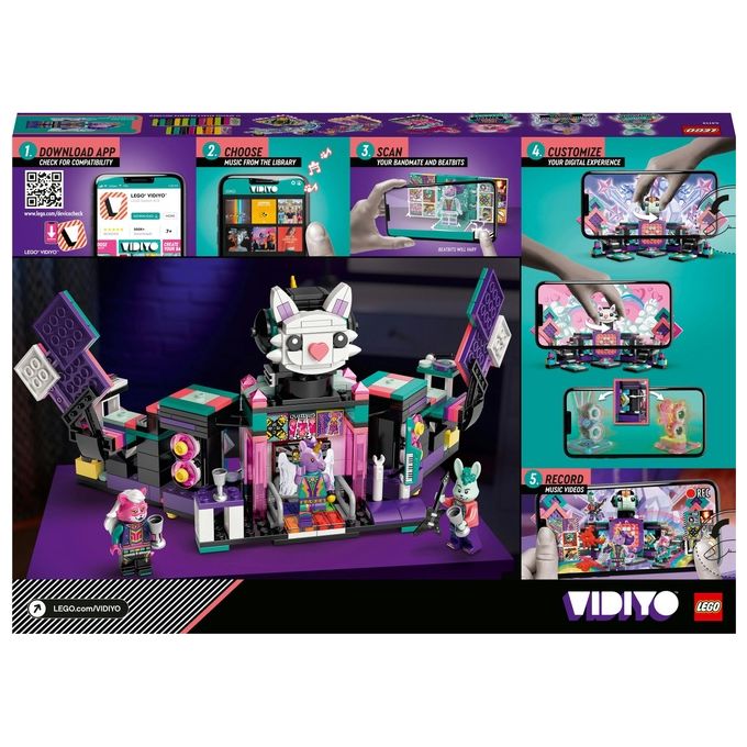 LEGO 43113 VIDIYO K-Pawp Concert BeatBox Creatore Video Musicali con 3 Minifigure 502 pezzi colore Nero