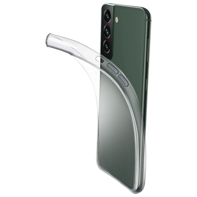 Cellular Line Cover Fine per Galaxy S22+ Cover in gomma morbida ultra sottile e trasparente