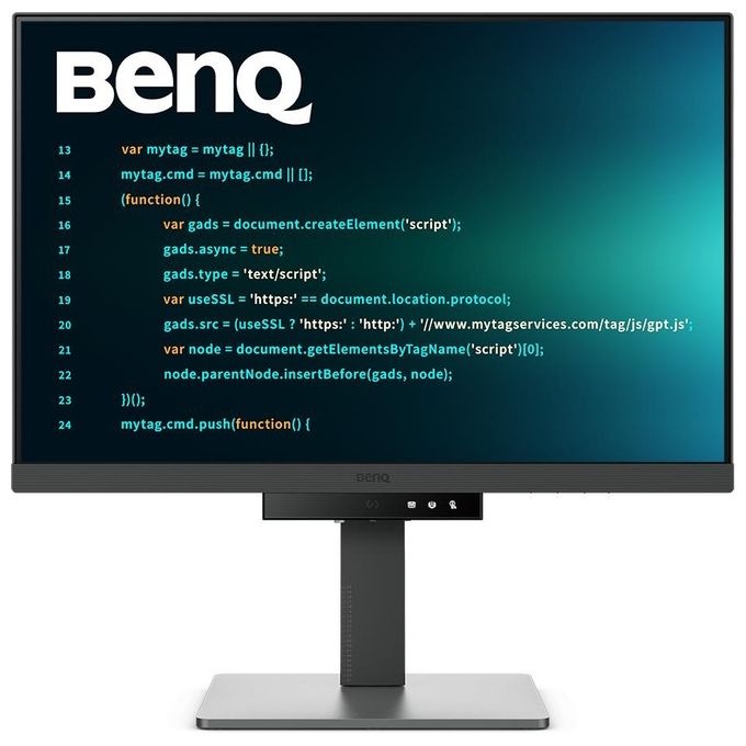 Monitor Benq RD240Q per programmazione 241'' WQXGA USB Tipo C da 90W Modalita' avanzate di coding HotKey per coding Design ergonomico Formato speciale 16:10