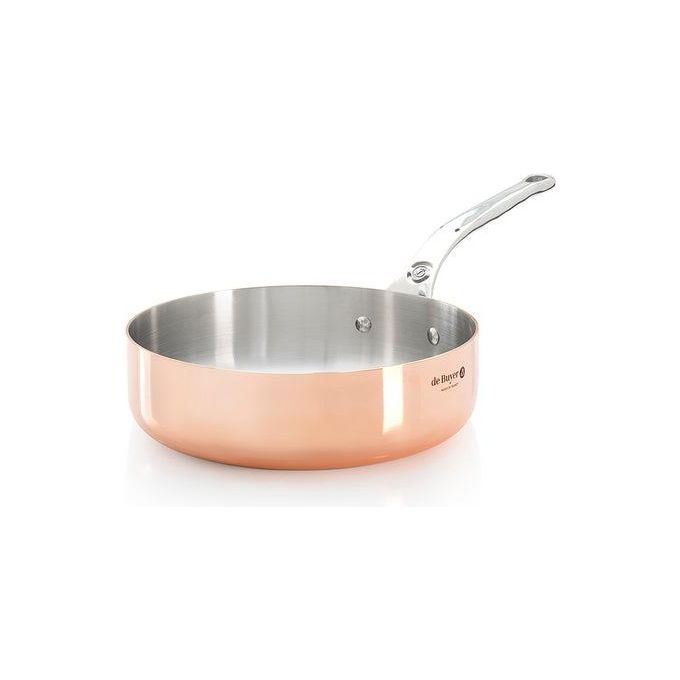 De Buyer Prima Matera Pentolino Rame-Inox 24cm Dritto per Induzione