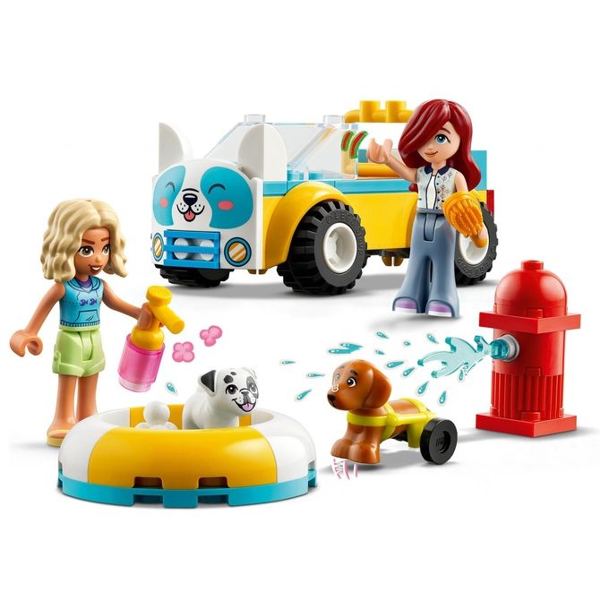 LEGO Friends Auto per la Toelettatura dei Cani Macchina Giocattolo da Costruire con 2 Personaggi 2 Cuccioli e Accessori per la Cura degli Animali Giochi per Bambine e Bambini da 4 Anni 42635