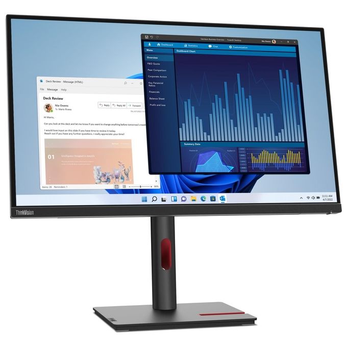 Lenovo ThinkVision T27p-30 LED Display 27'' 3840x2160 Pixel 4K Ultra HD Nero