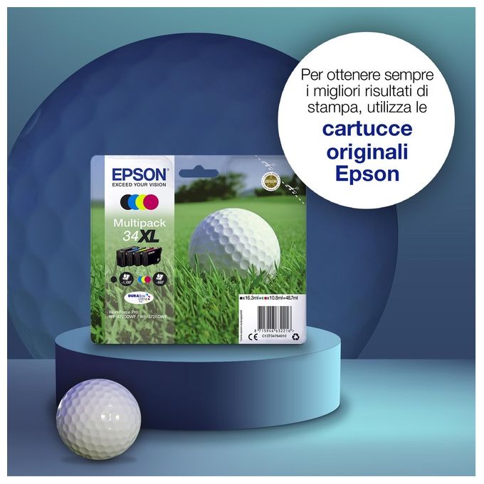 Epson Multipack 34 pallina da Golf 4 Colori per Wf-3720dwf
