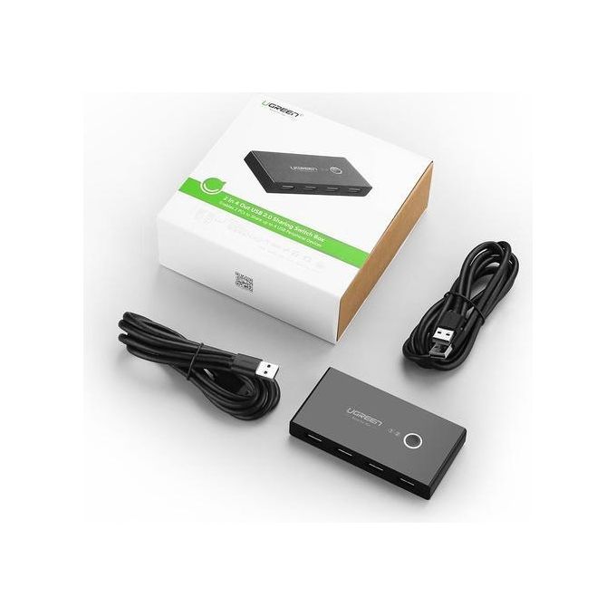Ugreen Box Condivisione 2 Pc in 4 Periferiche Usb 2.0