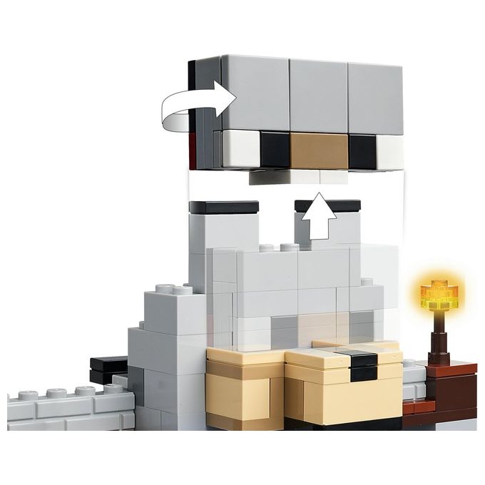 LEGO Minecraft Il Castello del Lupo Giocattolo da Costruire con il Personaggio del Domatore 2 Animali e 2 Scheletri con Armi Giochi di Ruolo per Bambini e Bambine da 8 Anni in su Idea Regalo 21261