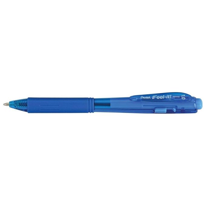 Pentel Confezione 12 Penne a Sfera Wow Feel 1.o Azzurro