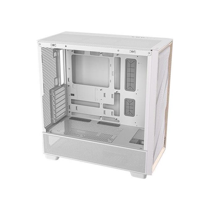Antec Flux Wood White 5 Ventole Pwm Incluse Pannello Frontale ad Alto Flusso d'aria con Legno di Betulla Type-C Radiatore da 420mm e Supporto per Scheda Madre con Connessione Posteriore