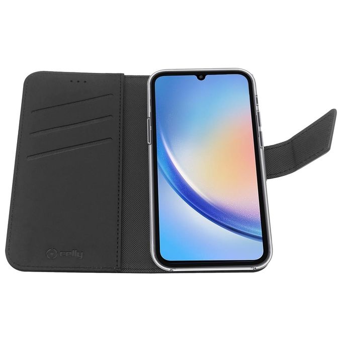 Celly Wally Case per Samsung Galaxy A34 5G Nero