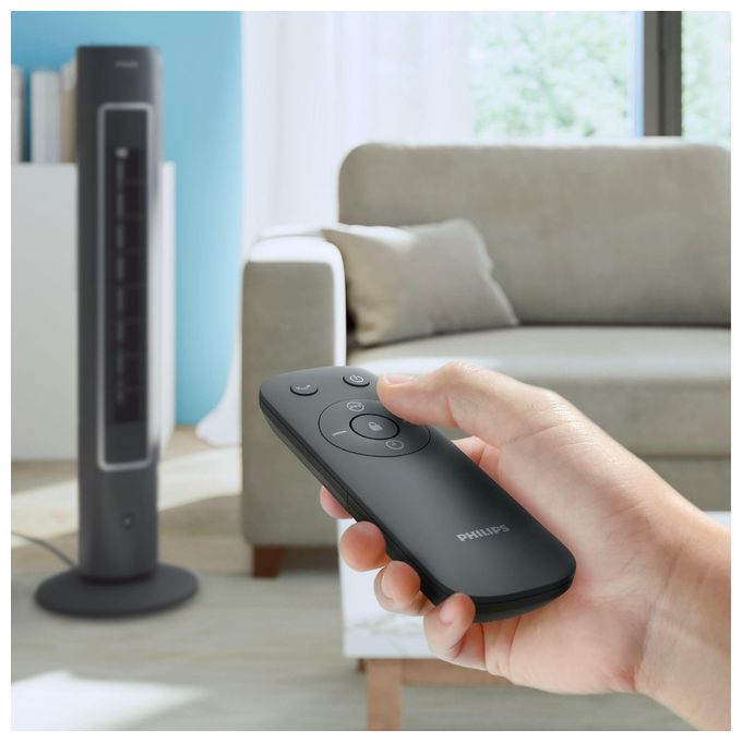 Philips Ventilatore a Torre 40W con Telecomando e Timer Modello CX5535-11 per un Rinfrescamento Efficiente e Silenzioso