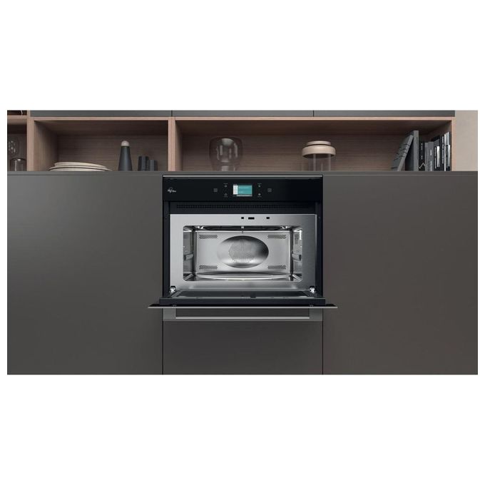 Hotpoint MP 9P6 IX HA Microonde con Grill Tecnologia Multiwaves Dynamic Air Capacita'40 Litri 900 W Crisp Fry Nero