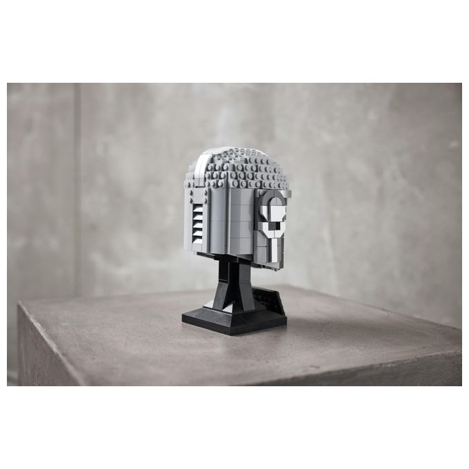 LEGO Star Wars 75328 Casco del Mandaloriano, Elmo da Collezione, Regalo per Adulti da Esposizione di Guerre Stellari