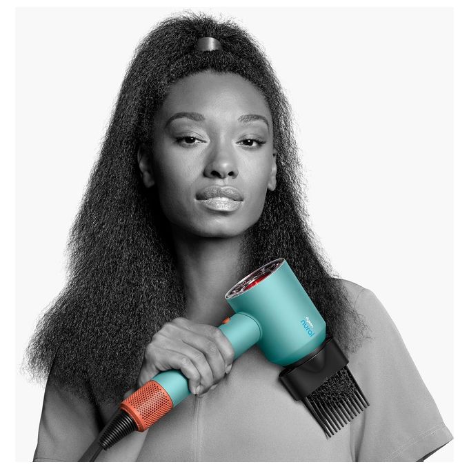 Dyson Super Sonic Nural Asciugacapelli 1600W 4 Temperature con Accessori Acquamarina