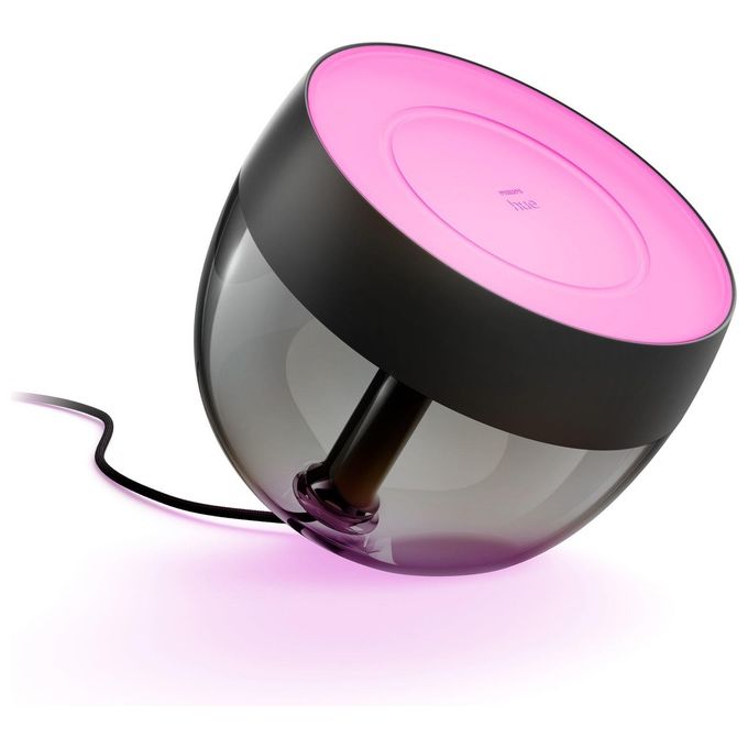 Philips Lampada Smart da Tavolo Hue Iris White and Color Ambiance, Nera, Controllo Vocale e App