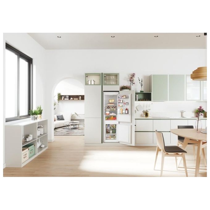 Candy Fresco CBL3518EVW Frigorifero da incasso Combinato Capacita' 263 Litri Classe Energetica E Statico Candy In-Tech Air Plus + 177,2 cm Bianco
