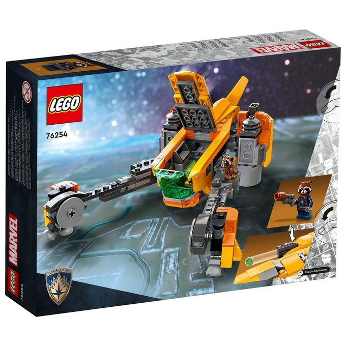 LEGO Marvel 76254 – L’Astronave di Baby Rocket, Set da Costruzione 330 Pezzi con Minifigure di Rocket e Baby Rocket, Eta' 8+