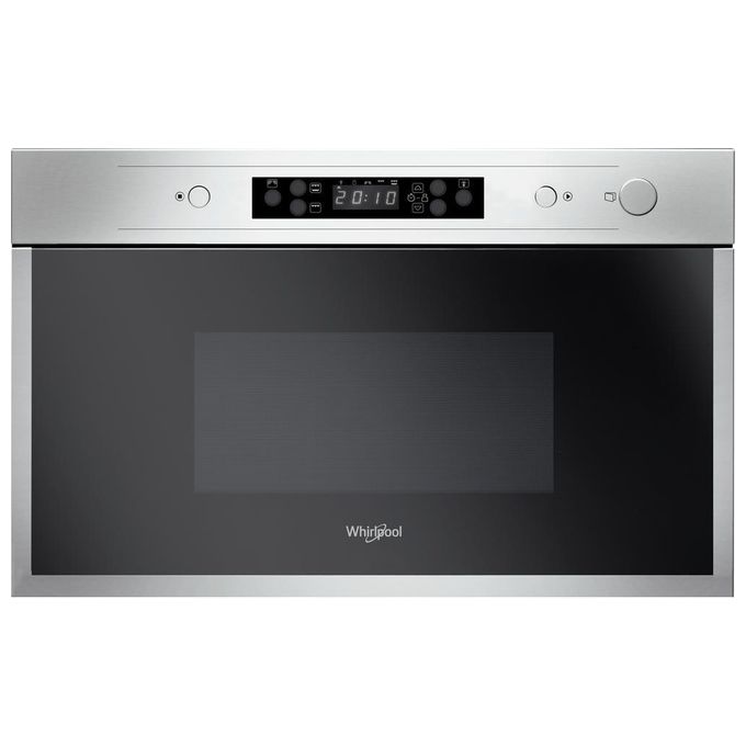 Whirlpool AMW 442-IX Forno a Microonde da Incasso Combinato Capacita' 22 Litri Potenza 750 W Funzione DualCrisp Jet Start Jet DeFrost Display Digitale Acciaio Inox