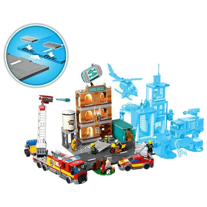 LEGO City Fire Vigili del Fuoco Edificio don Fiamme