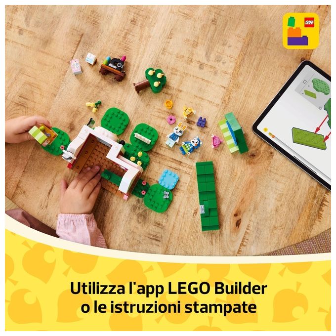 LEGO 77055 Animal Crossing - La sartoria delle Sorelle Ago e Filo, Set da Costruzione 322 Pezzi con Minifigure di Mabel e Sasha, Eta' 6+