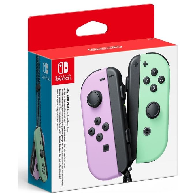 Nintendo Joy-Con Set di 2 Pezzi Viola Pastello e Verde Pastello