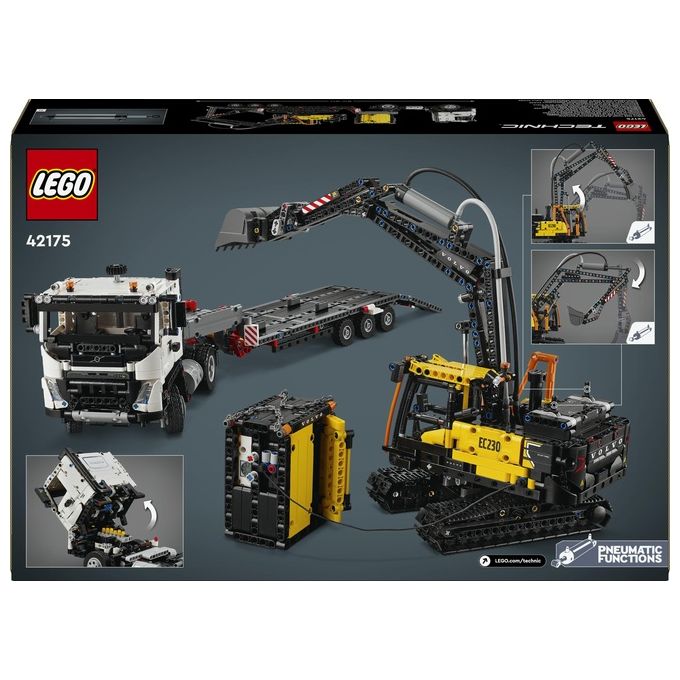 Lego Technic Autocarro Volvo FMX Ed Escavatore Elettrico EC230