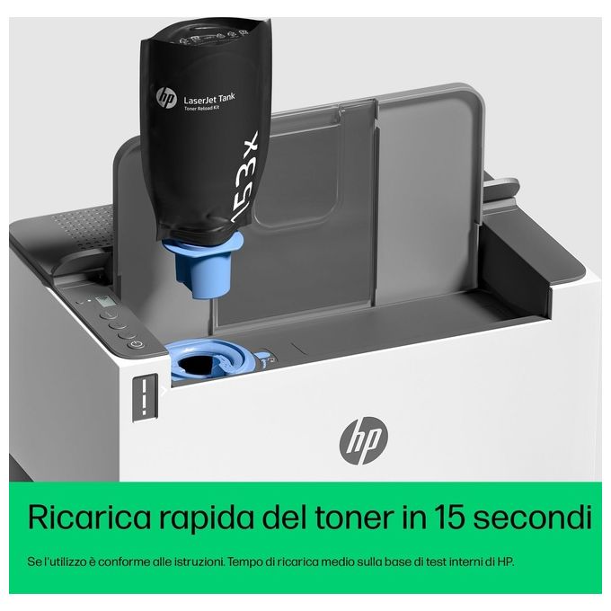 HP Stampante LaserJet Tank 2504dw Bianco e Nero Stampa Fronte-Retro