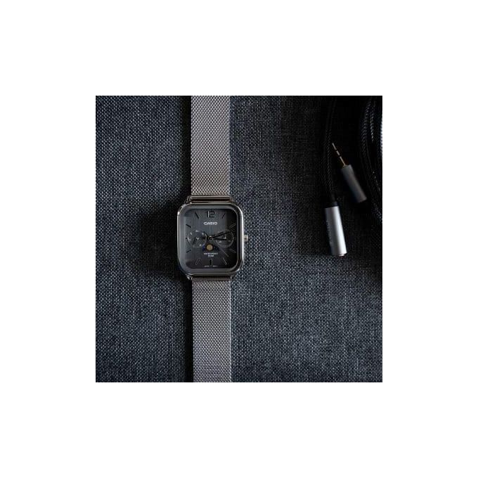 Casio Orologio MTP-M305M-8AVER Analogico Uomo Argento Quadrante Grigio