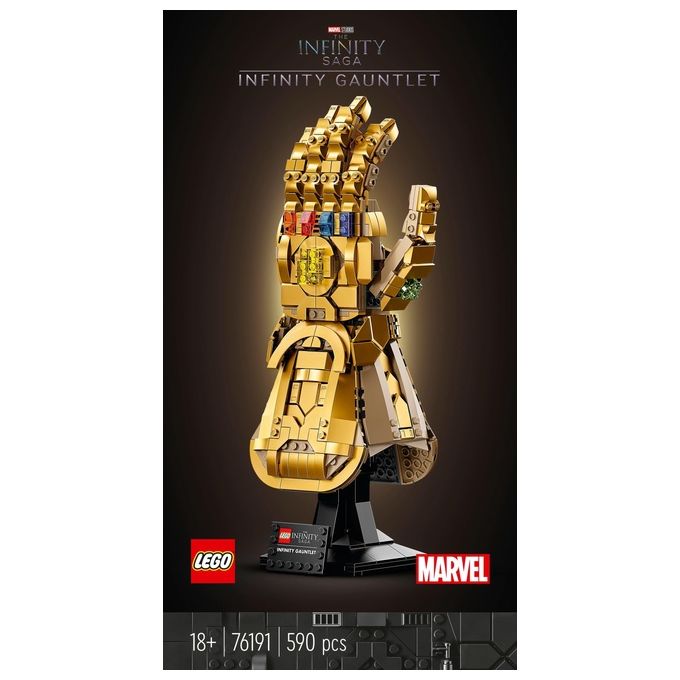 LEGO Super Heroes Marvel 76191 Guanto dell'Infinito di Thanos, Modello da Costruzione Avengers da Collezione, Set per Adulti