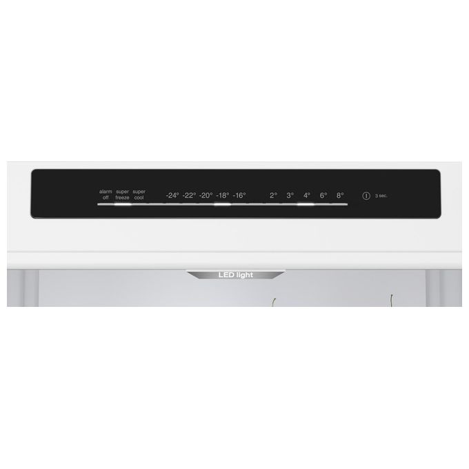 BOSCH Serie 4 KGN392LAF Frigorifero a libera installazione combinato 363 Litri Classe A Total No Frost Perfect Fit 203x60x66,5 cm Metal Look