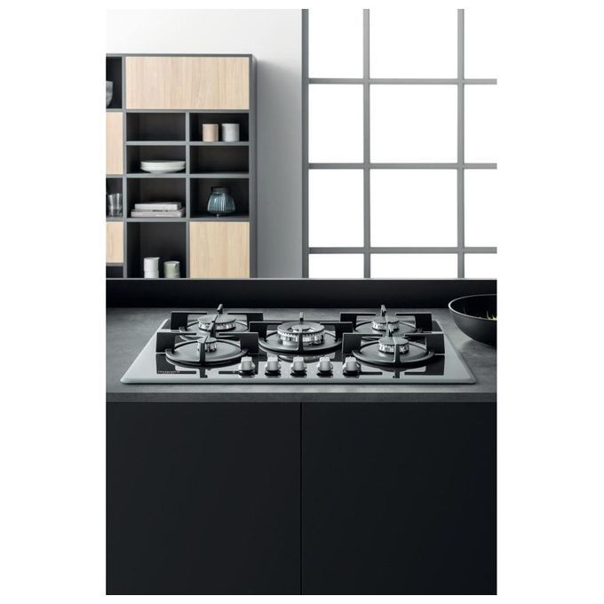 Hotpoint HAGD 72S-ICE Piano Cottura a Gas 5 Zone Griglie in Ghisa 73 cm