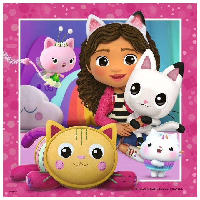 Ravensburger Puzzle Collezione 3x49 Pezzi Gabby's Dollhouse