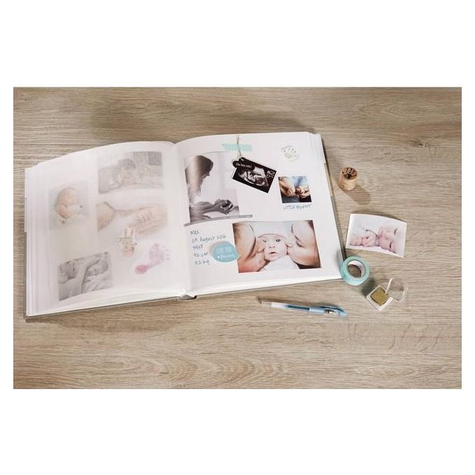 Walther Album Fotografico Sam Blu 28x30.5cm 50 Pagine Bianche