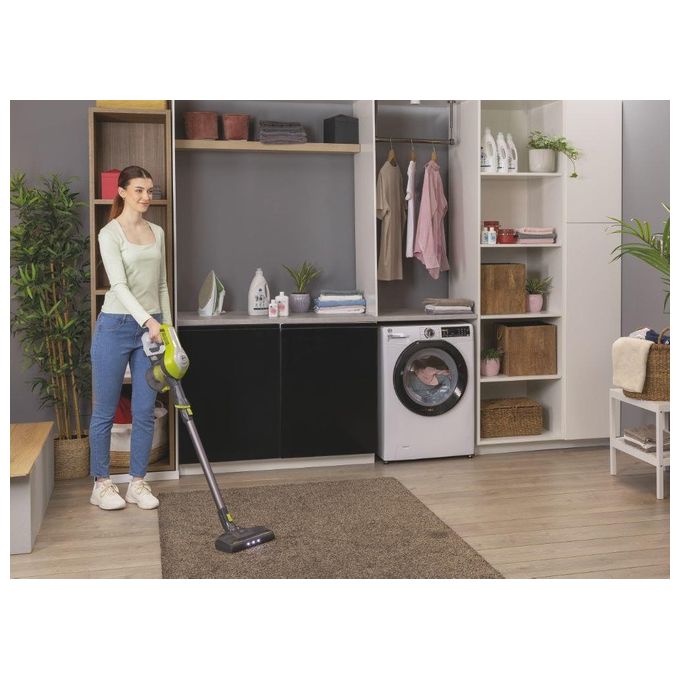 Hoover HF1 HF110H 011 Scopa Elettrica Senza Sacchetto 0.9 Litri 170W Argento-Rosso
