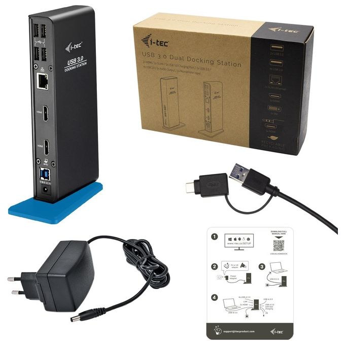 I-Tec Usb 3.0-Usb-C Dual Hdmi Docking Station